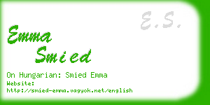 emma smied business card